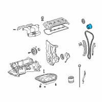 OEM 2002 Toyota Prius Gear Assembly, CAMSHAFT Diagram - 13050-21031