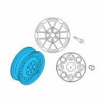 OEM Nissan NV3500 Disc Wheel Assembly Diagram - 40300-1PA0A