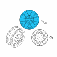 OEM 2012 Nissan NV2500 Steel Wheel Diagram - 40300-1PB0A