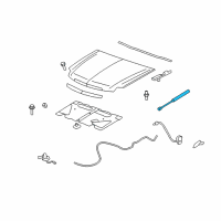 OEM 2012 GMC Yukon Assist Cylinder Diagram - 25880917