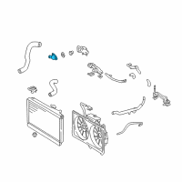 OEM 2000 Lexus SC400 Inlet, Water Diagram - 16321-0F010