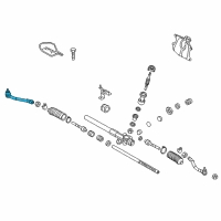 OEM Kia End Assembly-Tie Rod LH Diagram - 568202S000