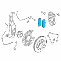 OEM 2013 BMW M6 Disc Brake Pad Repair Kit Diagram - 34-11-2-284-370