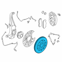 OEM 2014 BMW M6 Brake Disc Ventilated, Perforated, Right Diagram - 34-11-2-284-102