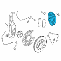 OEM 2016 BMW M6 Gran Coupe Brake Caliper Right Diagram - 34-11-7-852-120