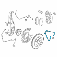 OEM 2013 BMW M6 Brake Hose Front Diagram - 34-32-2-284-318