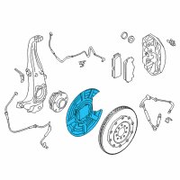 OEM 2015 BMW M6 Gran Coupe Protection Plate Left Diagram - 34-11-2-284-431