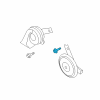 OEM 2015 Hyundai Santa Fe Sport Nut-Washer Assembly Diagram - 13270-06007-B