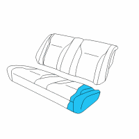 OEM 2003 Chrysler Sebring Rear Seat Cushion Diagram - UL571L5AA