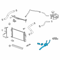 OEM 2013 Cadillac XTS Thermostat Housing Diagram - 12681132