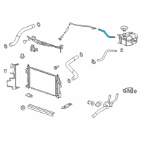 OEM 2015 Chevrolet Impala Overflow Hose Diagram - 92264985