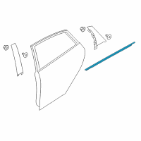 OEM 2014 Ford Focus Belt Weatherstrip Diagram - BM5Z-5825860-C