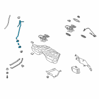 OEM 2014 BMW M5 Plastic Filler Pipe Diagram - 16-11-2-284-303