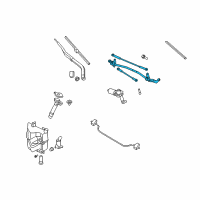 OEM 2012 Nissan 370Z Link Assy-Wiper Diagram - 28840-1EA0A