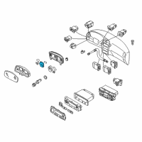 OEM 1997 Infiniti QX4 Instrument Cluster Speedometer Assembly Diagram - 24820-1W300