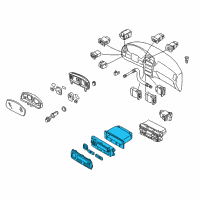OEM 1999 Infiniti QX4 Control Assembly Diagram - 27500-2W600