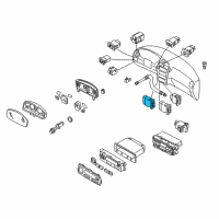 OEM Nissan Maxima Rear Wiper Switch Diagram - 25260-0W001