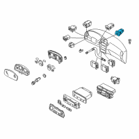 OEM 1999 Infiniti QX4 Switch Assy-Hazard Diagram - 25290-0W000