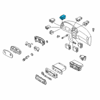 OEM 2003 Infiniti I35 Switch Assy-Mirror Control Diagram - 25570-2Y005