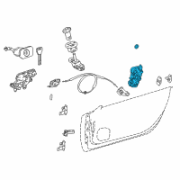 OEM 2022 Lexus LC500 Front Door Lock Assembly W/Motor, Right Diagram - 69030-11010