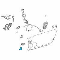 OEM 2022 Lexus LC500h Hinge Assy, Front Door Diagram - 68720-11010
