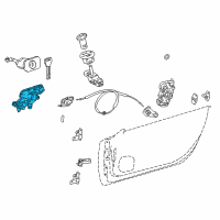 OEM 2021 Lexus LC500 Handle Sub-Assy, Front Diagram - 69201-11011-A0