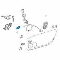 OEM 2021 Lexus LC500h Front Door Inside Handle Sub-Assembly, Right Diagram - 69270-11010