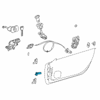 OEM 2020 Lexus LC500h Check Assy, Front Door Diagram - 68610-11010