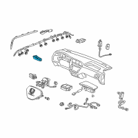 OEM Honda Pilot Air Bag Sensor Diagram - 77975S9VAO1