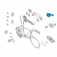 OEM 2007 Nissan Maxima Cylinder Set-Door Lock, L Diagram - 80601-7Y000