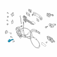 OEM 2019 Nissan Titan Link Door STOPPER Diagram - 80430-EZ00A