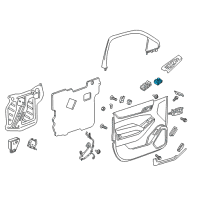 OEM GMC Sierra 1500 Limited Mirror Switch Diagram - 84643952