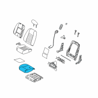 OEM 2005 Ford Mustang Seat Cushion Pad Diagram - 7R3Z-63632A23-B