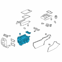 OEM 2019 Honda Ridgeline Box Assy, Console Diagram - 83413-TG7-A03