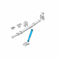 OEM 2008 GMC Canyon Shock Diagram - 20930994