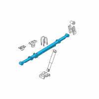 OEM 2009 GMC Canyon Leaf Spring Diagram - 25986742