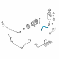 OEM 2015 BMW X6 Radiator Return Line Diagram - 32-41-6-792-493