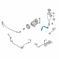 OEM 2017 BMW X5 Radiator Return Line Diagram - 32-41-6-792-493