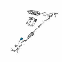 OEM 2017 Jeep Compass Bracket-Exhaust Diagram - 68312972AB