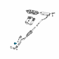 OEM 2019 Jeep Compass Bracket-Exhaust Diagram - 68312971AB