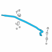 OEM 2017 Ford F-150 Stabilizer Bar Diagram - HL3Z-5482-A