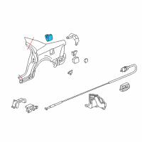 OEM 1998 Acura RL Adapter, Fuel Cap Diagram - 63915-SZ3-300ZZ