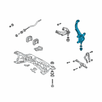 OEM Acura CL Knuckle, Left Front Diagram - 51215-S4K-A00