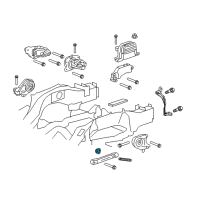 OEM 2022 Chevrolet Colorado Converter Nut Diagram - 15032594