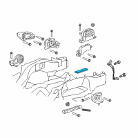 OEM 2014 Chevrolet Captiva Sport Mount Insulator Diagram - 20921540