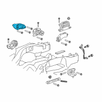 OEM 2014 Chevrolet Captiva Sport Transmission Mount Bracket Diagram - 25789180