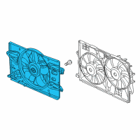 OEM 2017 Jeep Cherokee Fan-Radiator Cooling Diagram - 68437465AB