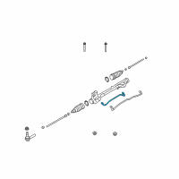 OEM 2005 Ford Freestyle Connector Tube Diagram - 5F9Z-3A717-AA