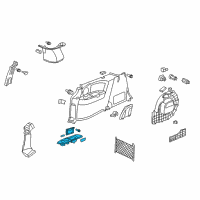 OEM Honda Odyssey Holder Assembly, Driver Side Cup (Olive) Diagram - 84661-SHJ-A01ZA