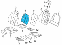 OEM 2021 BMW M8 Gran Coupe HEATER ELEMENT FOR COMFORT B Diagram - 52-10-7-452-253
